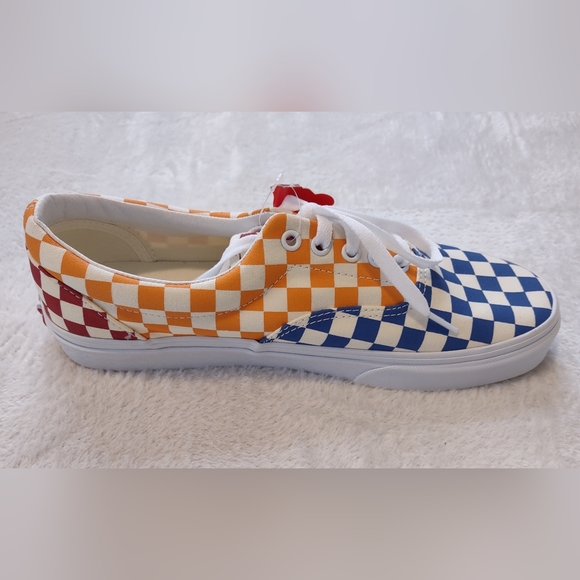 VANS Era Checkerboard Multi-color Skating Shoes Size 9.5M New - Picture 5 of 8